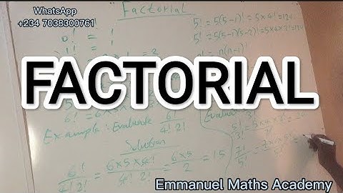 FACTORIAL | #emmanuelmathsacademy #factorials #factorial #factorialnotation #shorts #viral