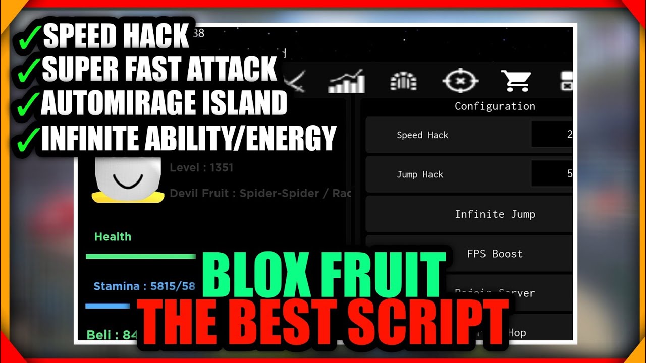 Script Blox Fruit (Hydrogen x Fluxus) Update 21 cho Mobile và PC