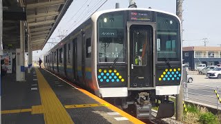 【外房･内房線E131系80番台】R12編成 上総一ノ宮到着