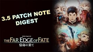 FFXIV Patch 3.5 Notes Digest! A quick glance at new information!
