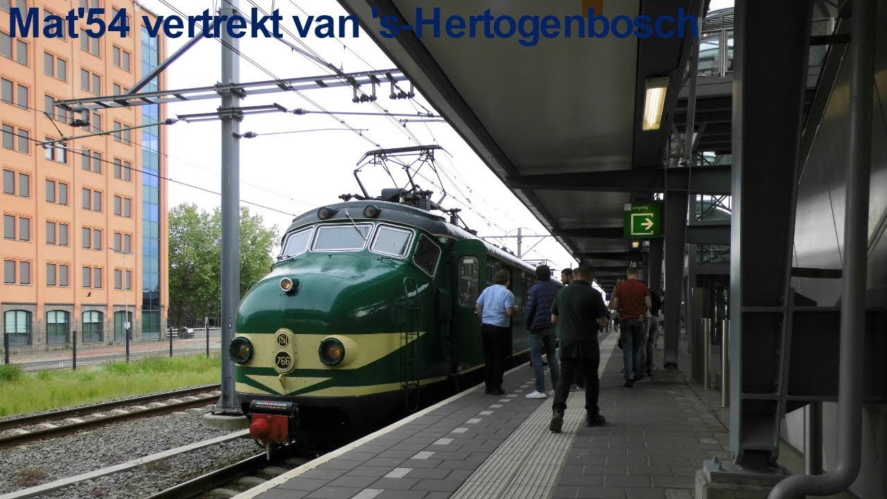 4K | Haltering SH4 Mat'54 766 in 's-Hertogenbosch als speciale trein naar Goes!