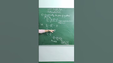 4.Graphically the pair of equations given by 6x-3y+10=0 & 2x-y+9=0 represents two lines which are