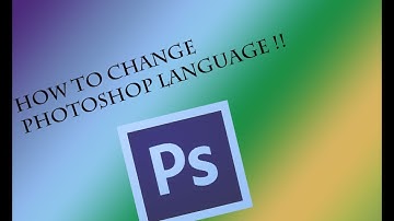 How to Change any language on your PhotoShop CS5 to English (MAC)