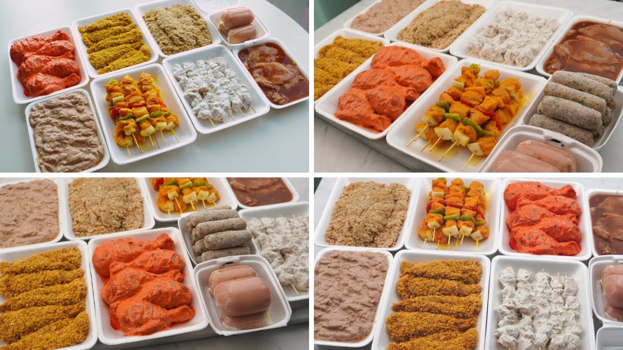 إزاي نطبخ يوم ونرتاح باقي الشهر✌️ تحضيرات الدجاج بتتبيلات مختلفة!