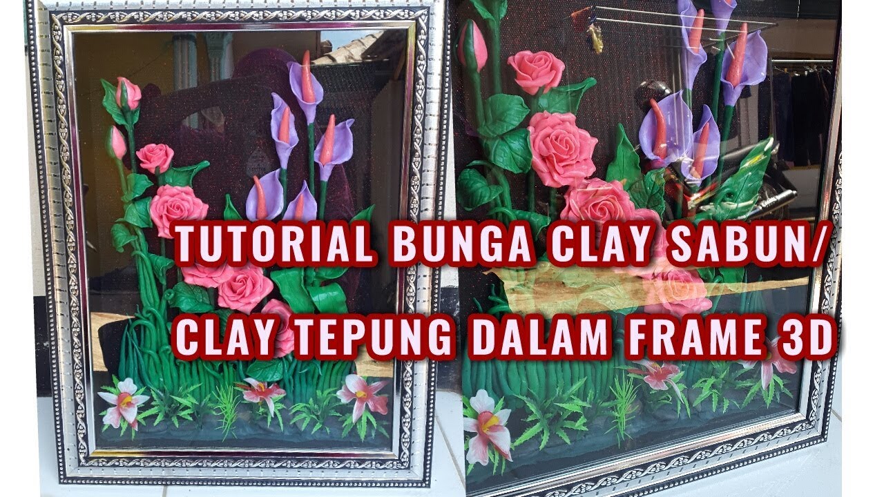  Tutorial  BUNGA  FRAME DARI  SABUN  MANDI  CLAY SABUN  YouTube