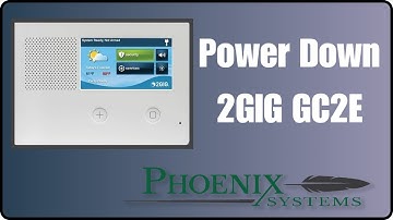 Troubleshooting - How to Power Down 2GIG GC2E Alarm Panel