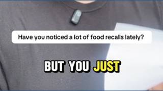 Have you noticed a lot of food recalls lately
