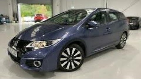 Honda Civic Tourer fuel filter location and replacement 1.6 I-Dtec diesel service.