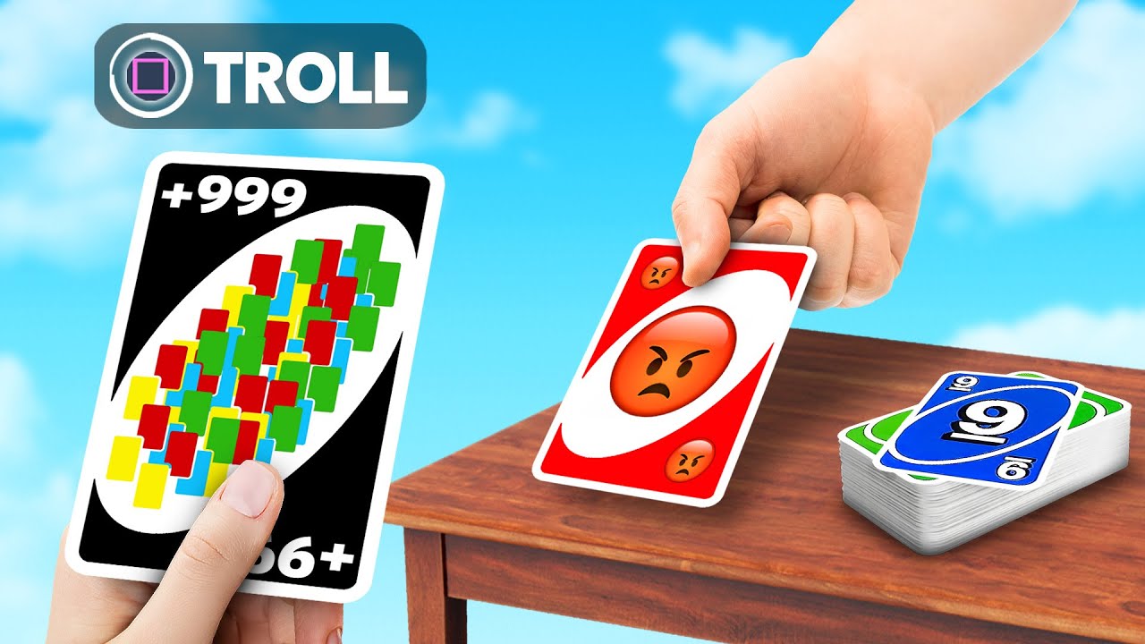 Using +9999 Cards To Troll My Friends in UNO No Mercy