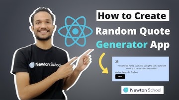 How to Create A Random Quote Generator App In React JS 2022 😎