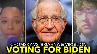 Leftists Challenge Chomsky on Voting For Biden