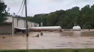 EarthPedia News [FLOOD] Heavy rains cause floods in Waverly Tennesse,United States 21 August 2021