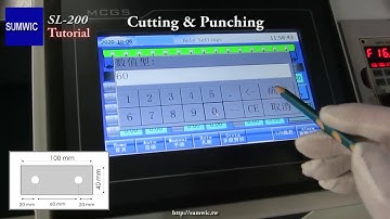 Cutting & Punching Strips (40x100_2H) on SL-200 Core cutting line