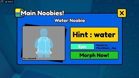 How To Get Water Noobie In Find The Noobies Morphs Roblox (2024)