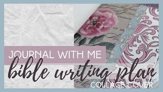 Journal with me! Cover for our Travelers Notebook Style Insert | Bible Writing Plan
