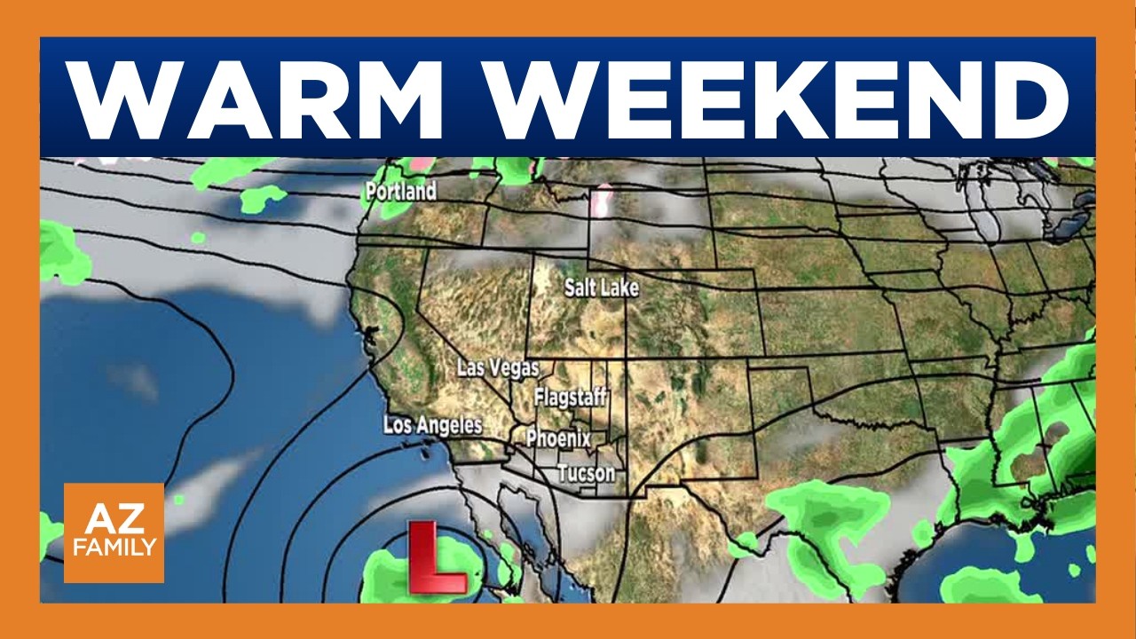 Warm weekend before chance of rain next week - YouTube
