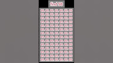 Stop yourself at 98 in 5 seconds #quiz#iqtest #findthedifference #viralvideo #trending