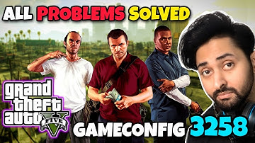 [FIXED] GTA 5 CRASH PROBLEM SOLVED | GAMECONFIG 3258 | GTA 5 MODS 2024 | HINDI/URDU | THE NOOB