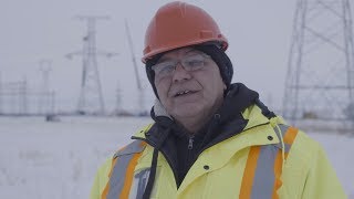 Communications Monitor Darryl Taylor
Darryl’s job is to make sure construction of the Manitoba-Minnesota Transmission Project respects the land, the heritage, and the plants.
This is new for us. Darryl doesnt work for Hydro or any of its contractors. He works for an Indigenous-led committee considered one of the first of its kind for transmission projects in Manitoba. Communications Monitor Darryl Taylor