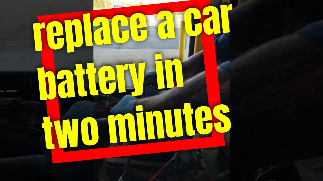 how to replace a car battery - YouTube