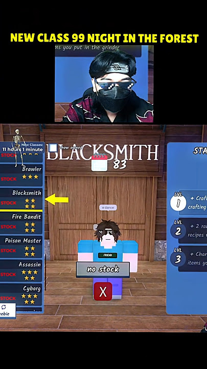 New Class 99 Night in The Forest #roblox #99nightintheforest