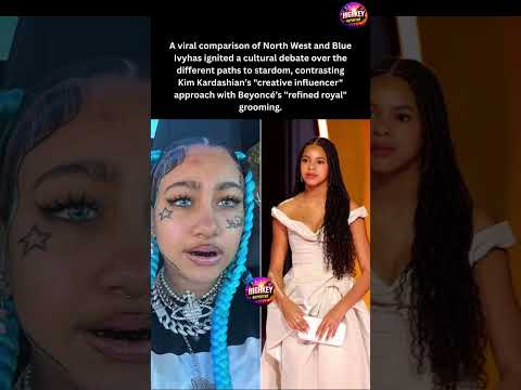 North West vs. Blue Ivy: Two Different Worlds? 🌍✨#shorts #celebritynews