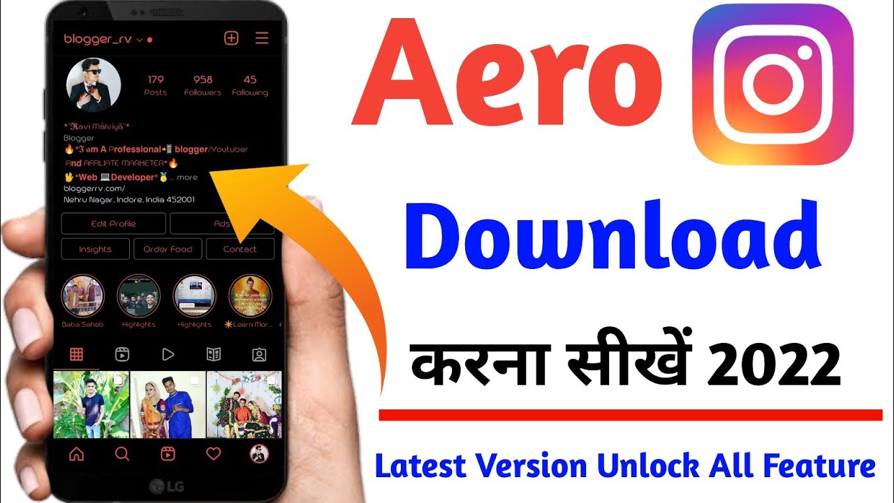 How to download Aero instagram 2023 Aero instagram download apk