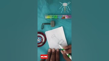 how to draw mjolnir-thor