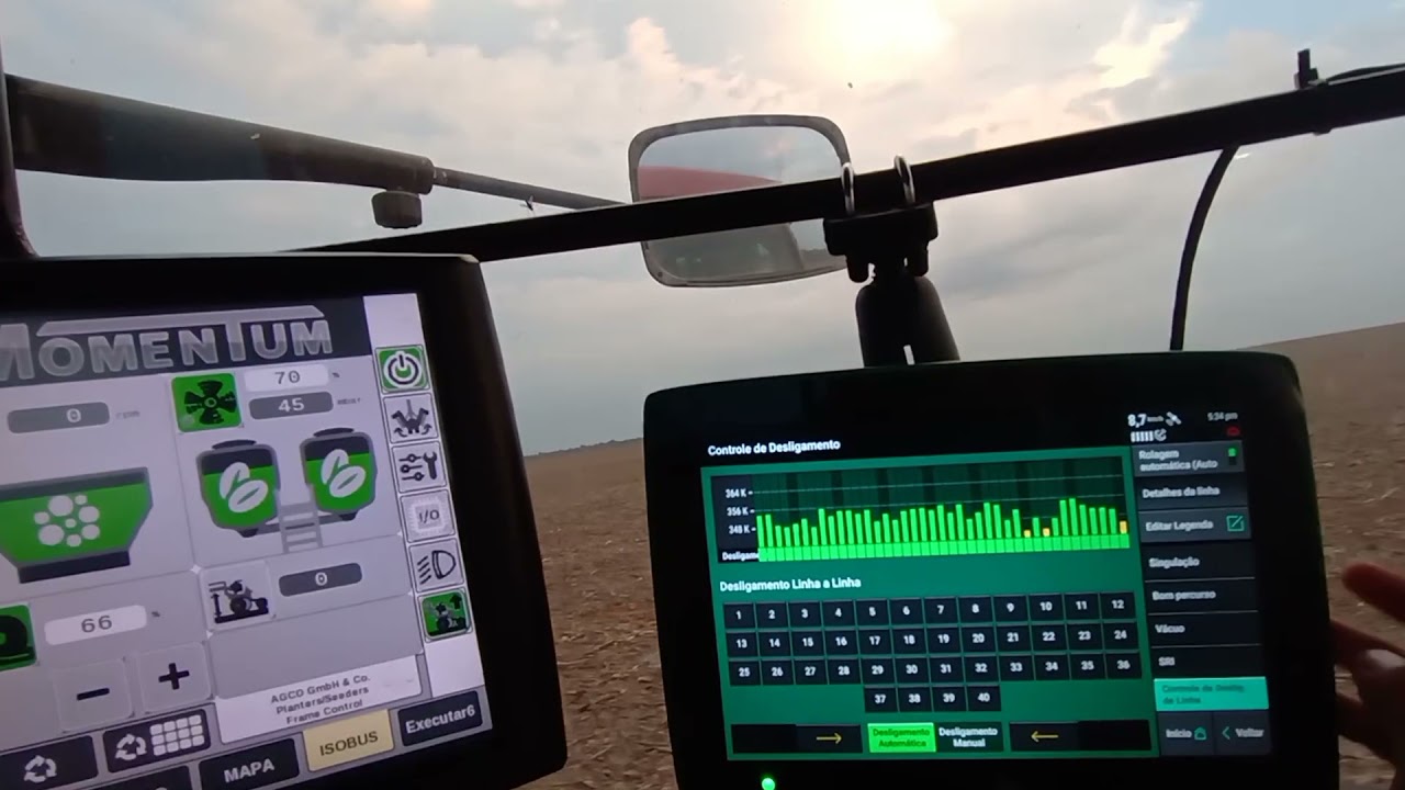 plantadeira Momentum  com o disco de 80 furos