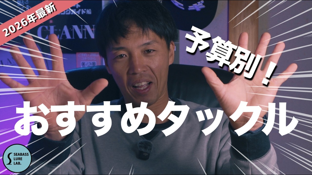 【2026年最新版】予算別に超絶おすすめタックル紹介してみた！【シーバス】