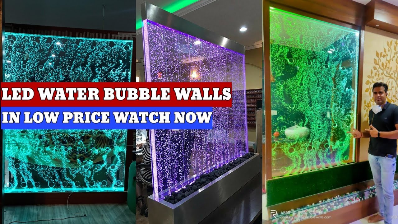 Diy Bubble Wall Bubble Water Wall Led Water Bubble Wall😍 Youtube