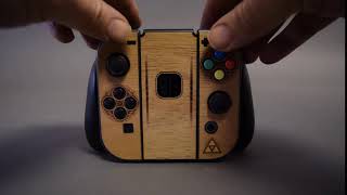 Nintendo Switch Joy-Con Controller Zelda Real Wood Veneer Kit