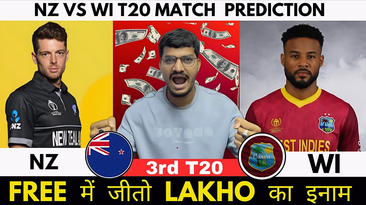 NZ vs WI Dream11 Prediction | NZ vs WI Dream11 | New Zealand vs West Indies T20 Match