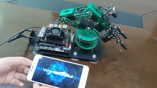 How to calibrate 6 DOF Robotic arm by APP