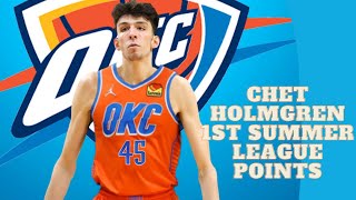 Chet Holmgren 1st Summer League Points SLAMDUNK