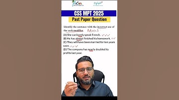 CSS MPT PAST PAPER🔥 CSS MCQS | English Concepts