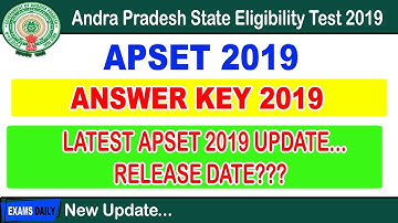 APSET Answer Key 2019 Details || APSET 2019 key || APSET Answer Key 2019 Release Date