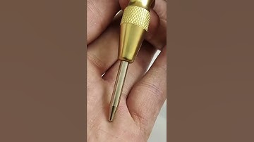 Spring center positioning punch! #tricks #tips #tutorials #craft #bushcraft #handmade #diy