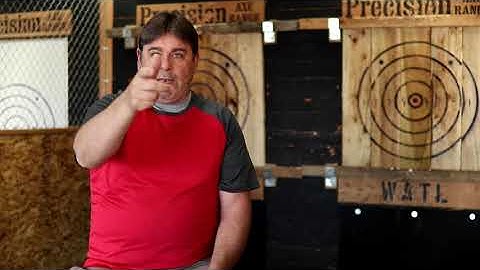 How to throw an axe one handed!