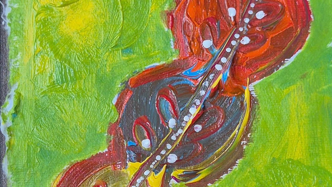 Abstract painting #acrylicpainting @aestheticsolace 