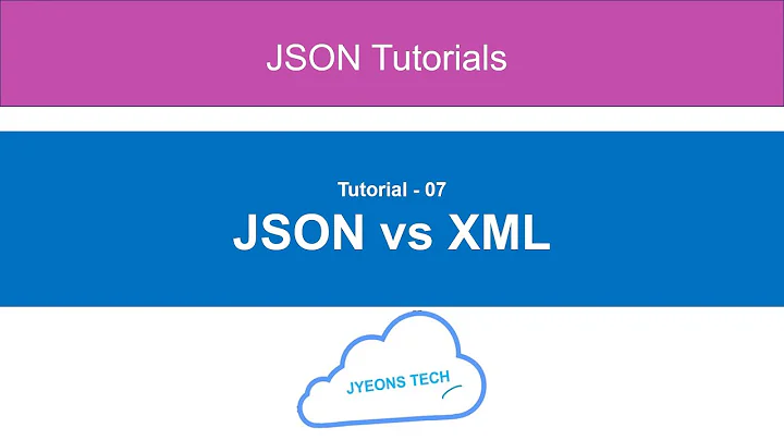 07 - JSON vs XML Difference and comparison