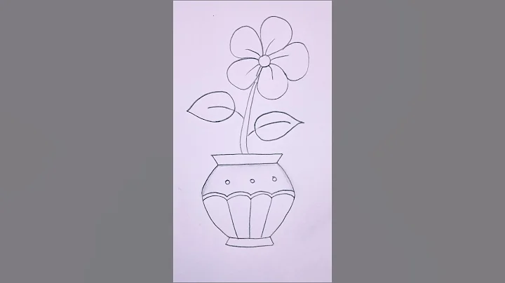 How to draw a cute Flower Pot -  Easy drawing for kids #shorts #howtodraw #kidsdrawing #drawing