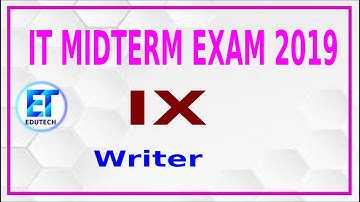 MIDTERM IT EXAM 2019