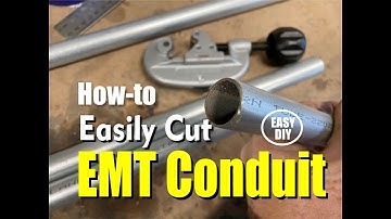 How to easily cut EMT Electrical Conduit from Home Depot or Lowes