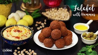 Falafel With Hummus Homemade Hummus Dip Chickpea Recipe