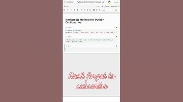 16. iteritems() Method for Python Dictionaries