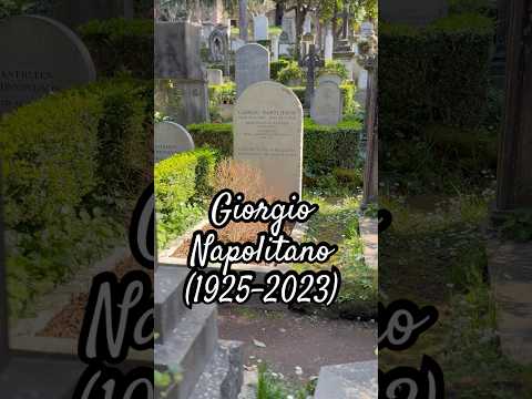 Video Giorgio Napolitano (1925-2023) Presidente della Repubblica italiana. Cimitero acattolico di Roma.
