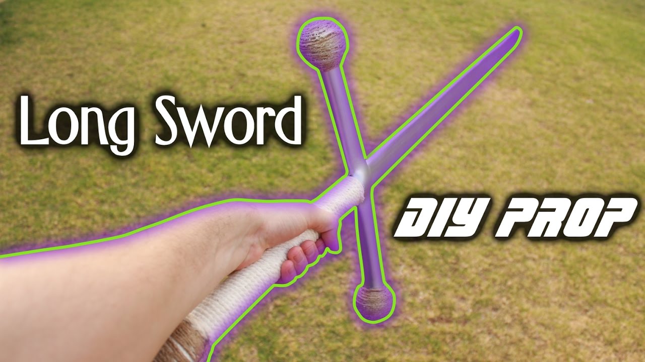 QUICK DIY Long Sword Prop (Made From PVC) YouTube