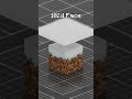 ODDLY SATISFYING Minecraft Cube Fur Physics | BLENDER SIMULATION | ASMR #asmr #shorts #minecraft