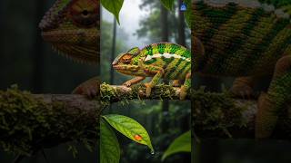 Chameleon Animal : Fastest Tongue Attack in Reptiles| #facts #shorts #viralshorts #chameleon